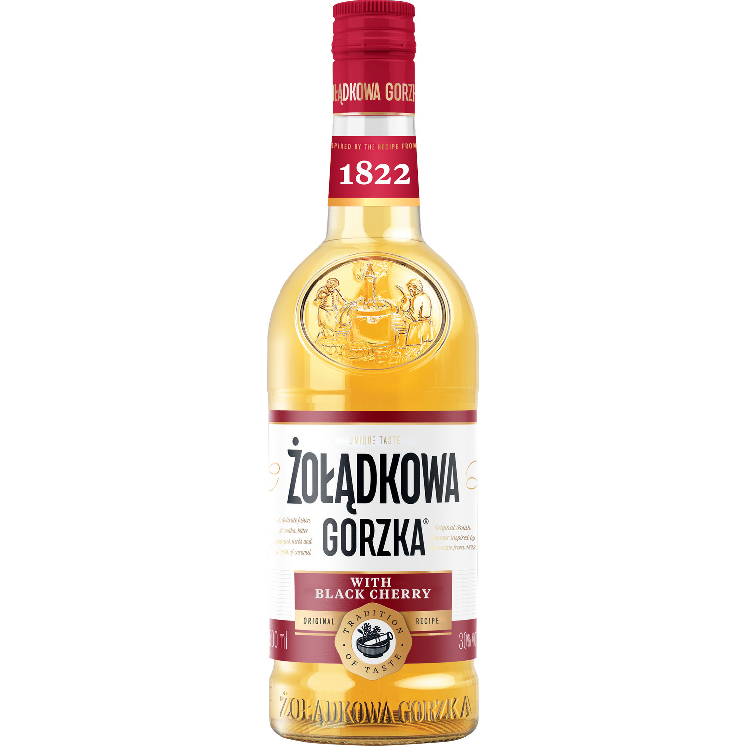 Zoladkowa Grozka Schwarzkirsche Likör 0,5L (30% Vol.)