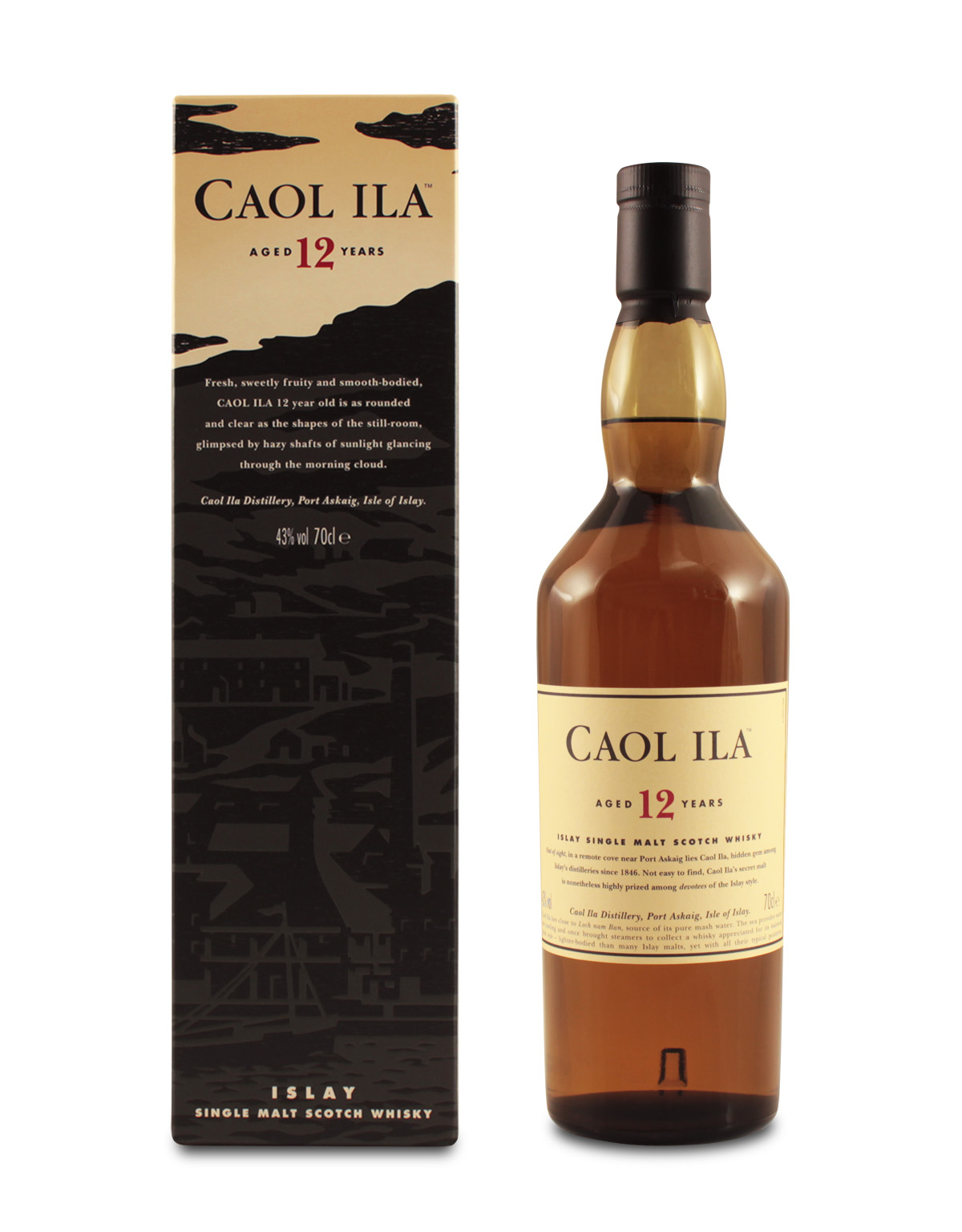 Caol Ila 12 YO Scotch Whisky 0,7L (43% Vol.)