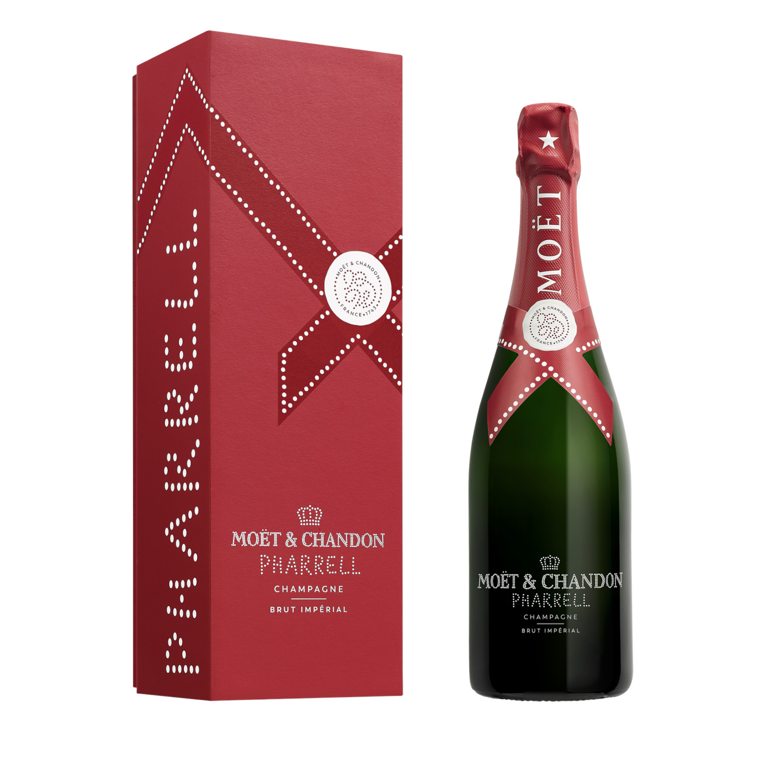 Moët & Chandon x Pharrell Williams Limited Edition Brut Impérial Deep Red 0,75L (12,5% Vol.)
