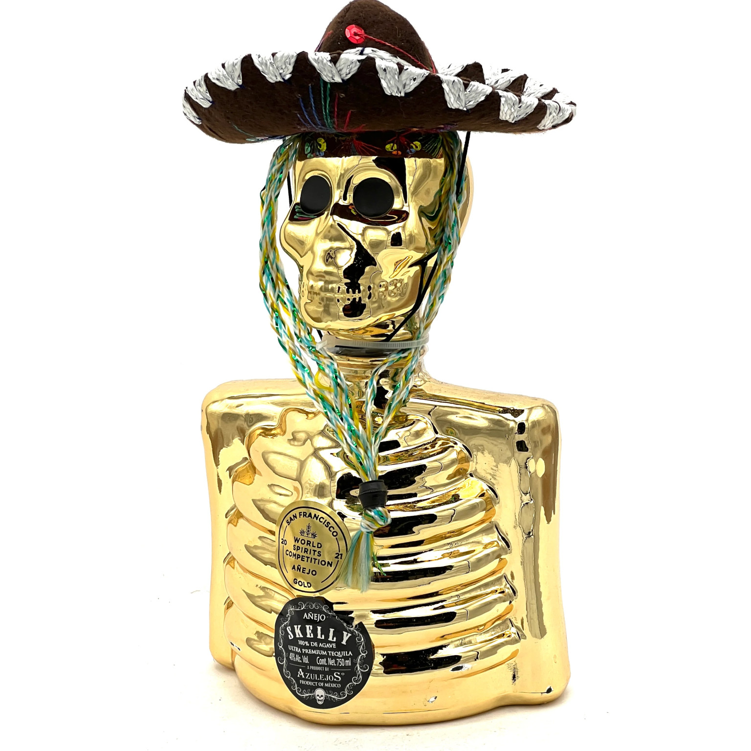 Skelly Tequila Anejo "Gold" by Los Azulejos 0,7L (40% Vol.)