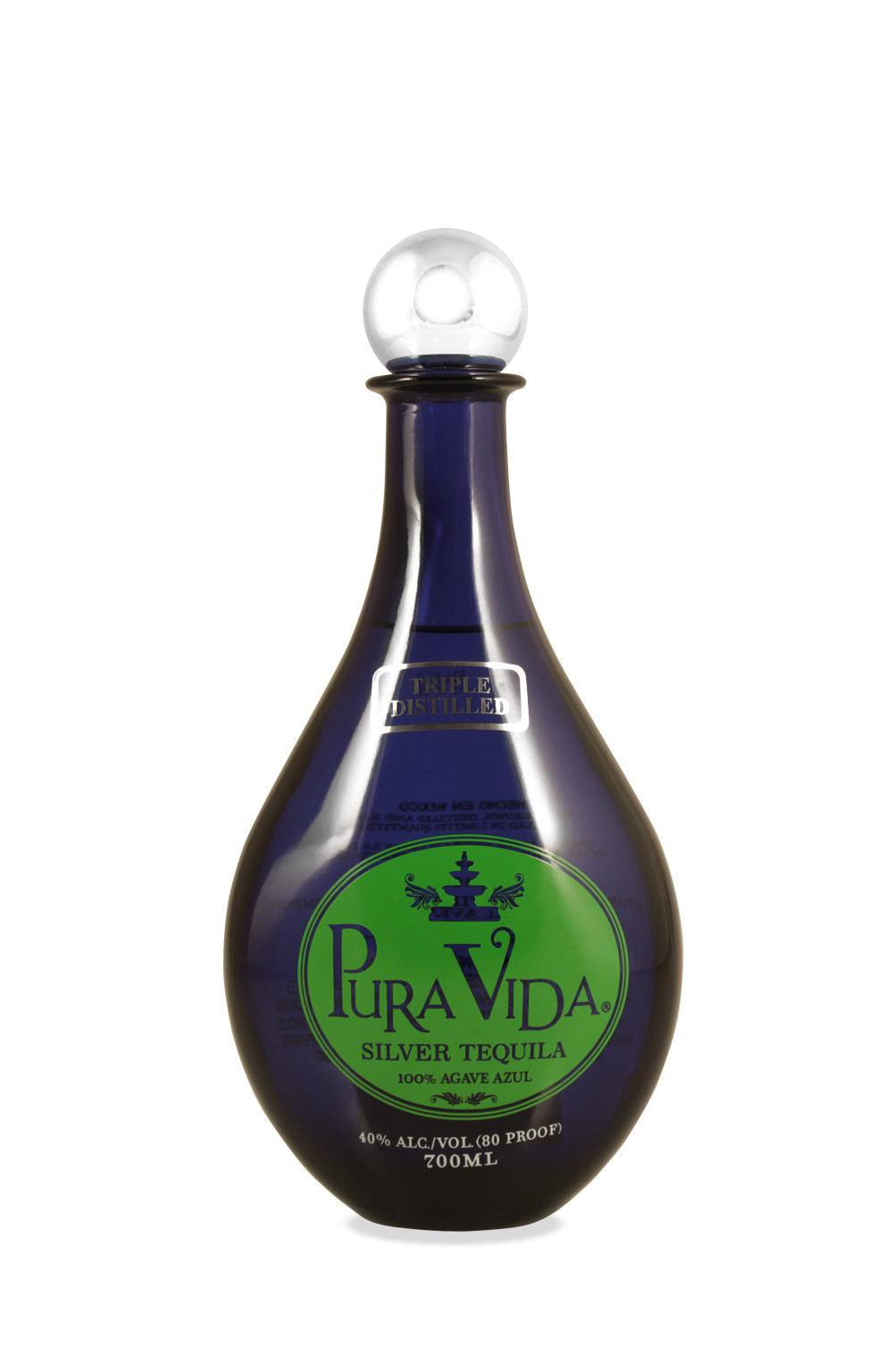 Pura Vida Silver Tequila 0.7L (40% Vol.)