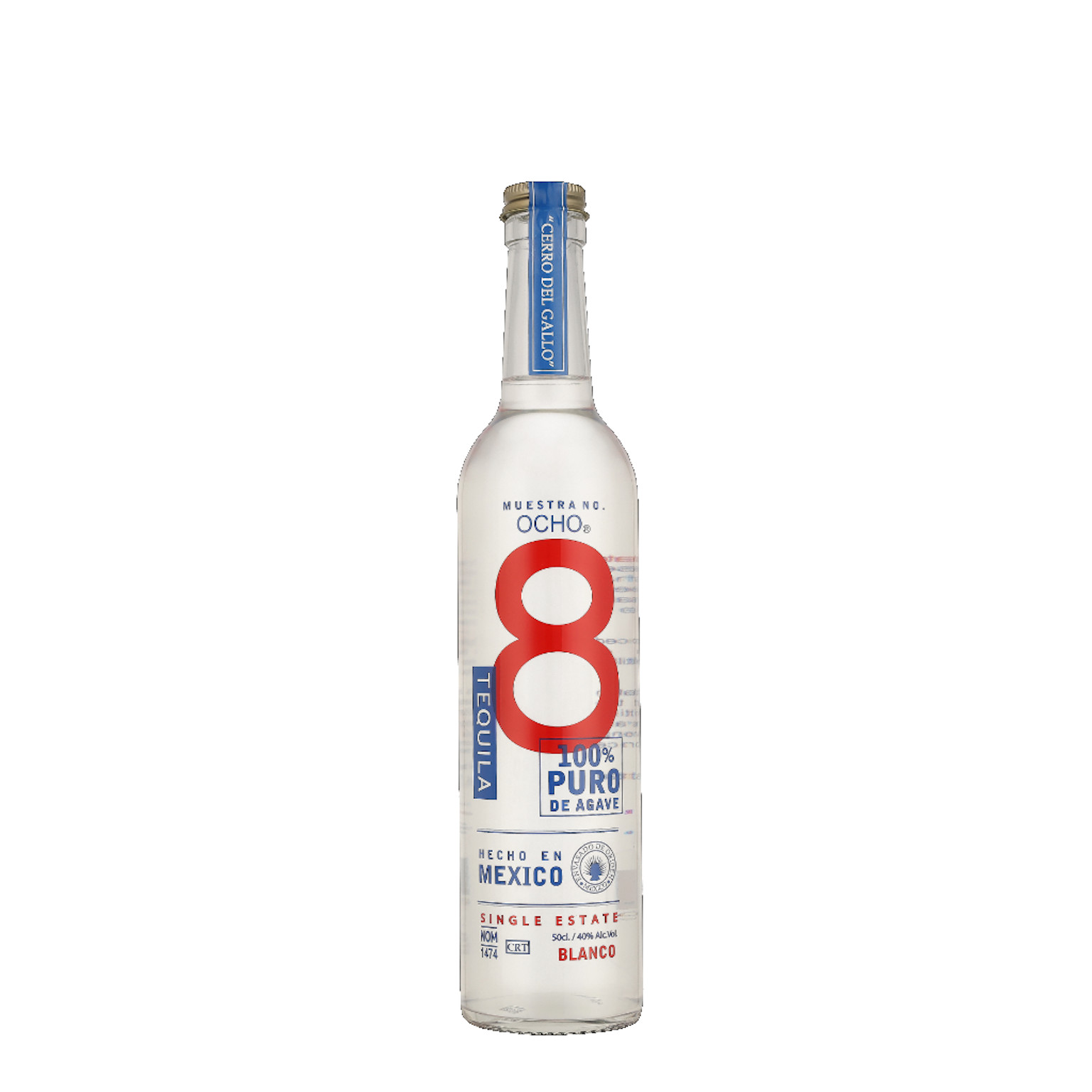 Ocho Tequila Blanco Muestra No. 8 0.5 (40% Vol.)