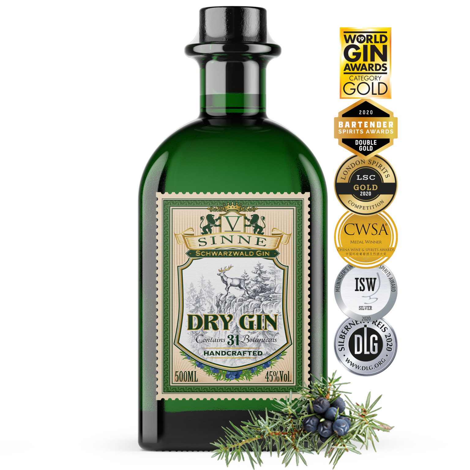 V-Sinne Gin 0,5L (45% Vol.)